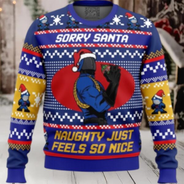 Sorry Santa Cobra Commander GI Joe Ugly Christmas Sweater