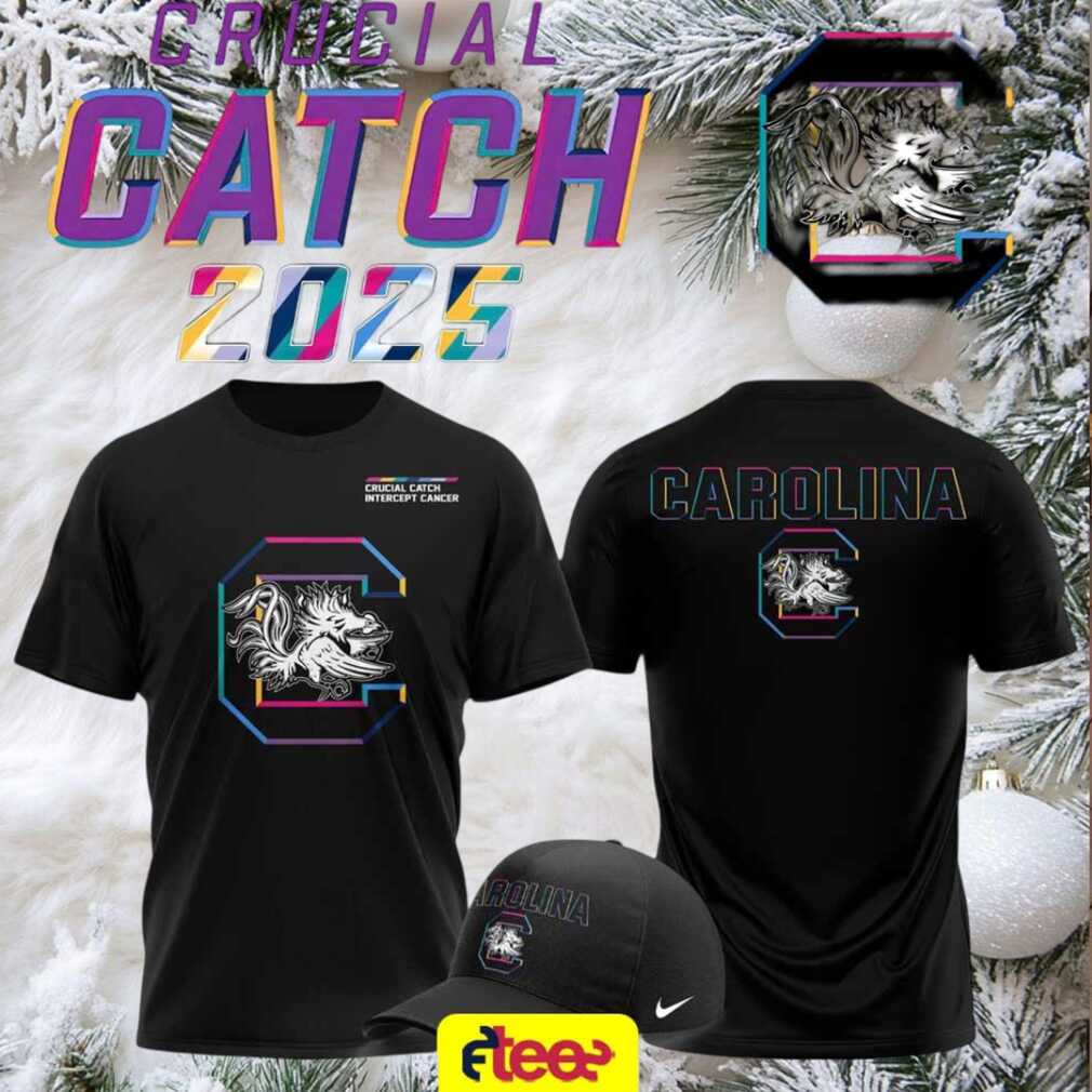 South Carolina Gamecocks Football 2025 Crucial Catch 2 sided t shirt South Carolina Gamecocks Football 2025 Crucial Catch 2 sided t shirt