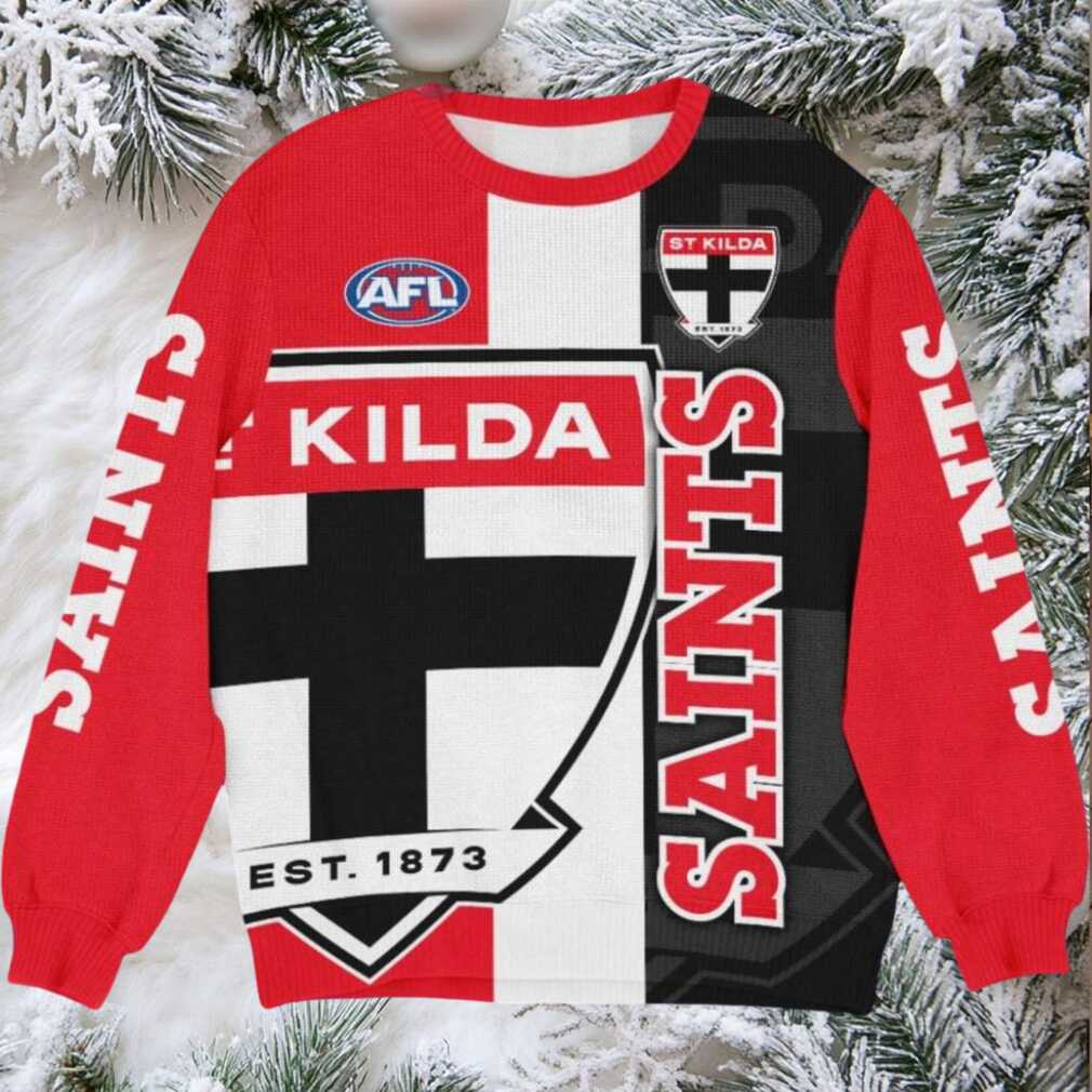 St Kilda Saints AFL Ugly Christmas Sweater St Kilda Saints AFL Ugly Christmas Sweater