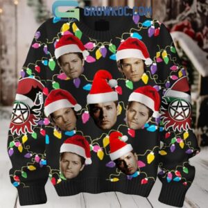 Supernatural Winchester Brothers 2024 In The Christmas Light Ugly Sweater
