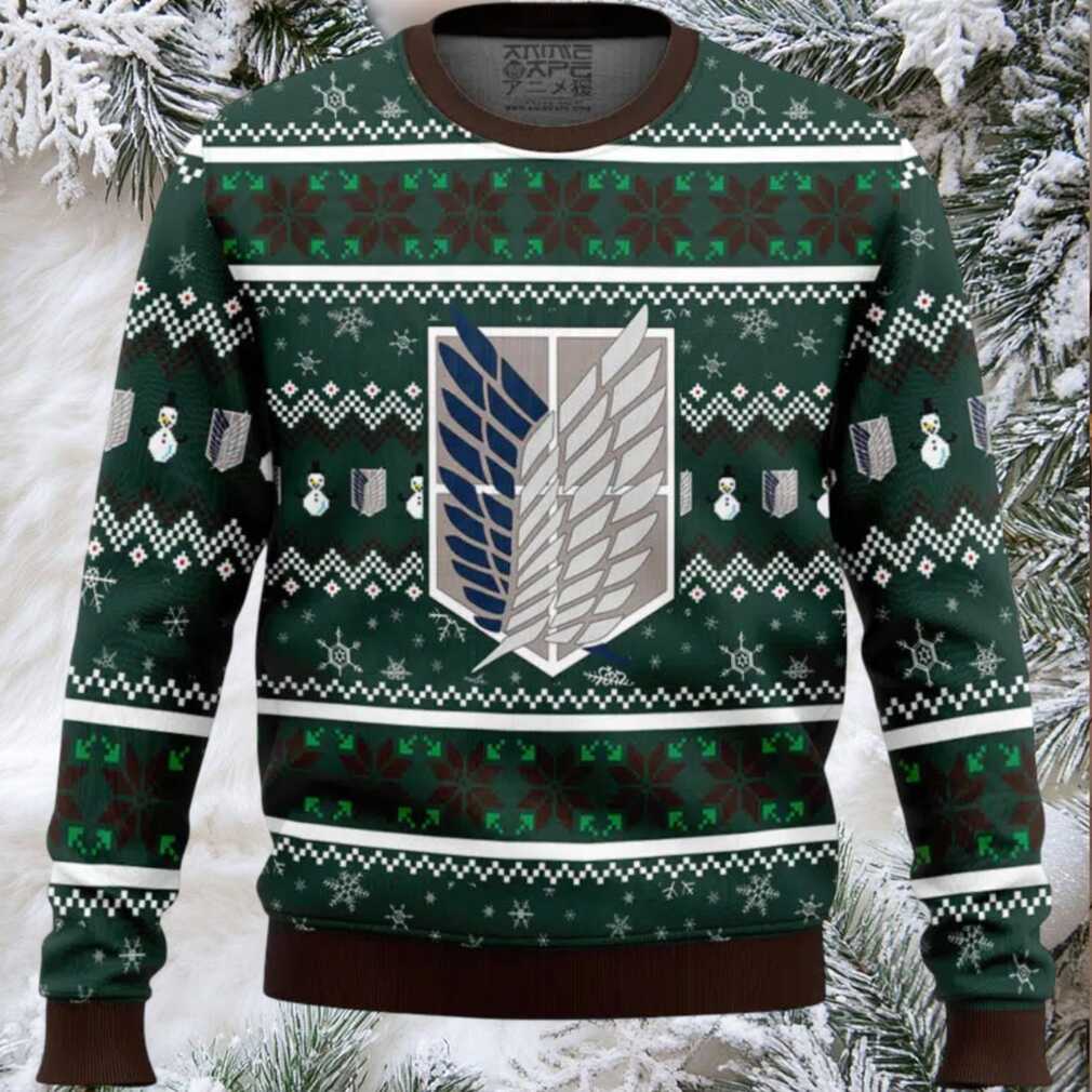 Survey Corps Attack on Titan Ugly Christmas Sweater Survey Corps Attack on Titan Ugly Christmas Sweater