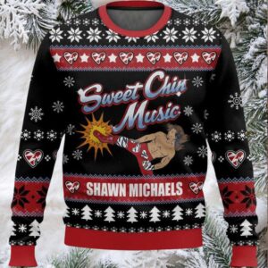 Sweet Chin Music Shawn Michaels Ugly Christmas Sweater