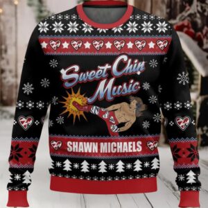 Sweet Chin Music Shawn Michaels Ugly Christmas Sweater
