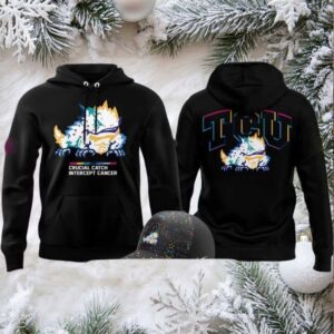 TCU Horned Frogs Crucial Catch Intercept Cancer 2025 Logo Two Sided Hoodie Shirt