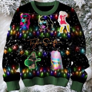 Taylor Swift Shining In The Christmas Light 2024 Ugly Sweater