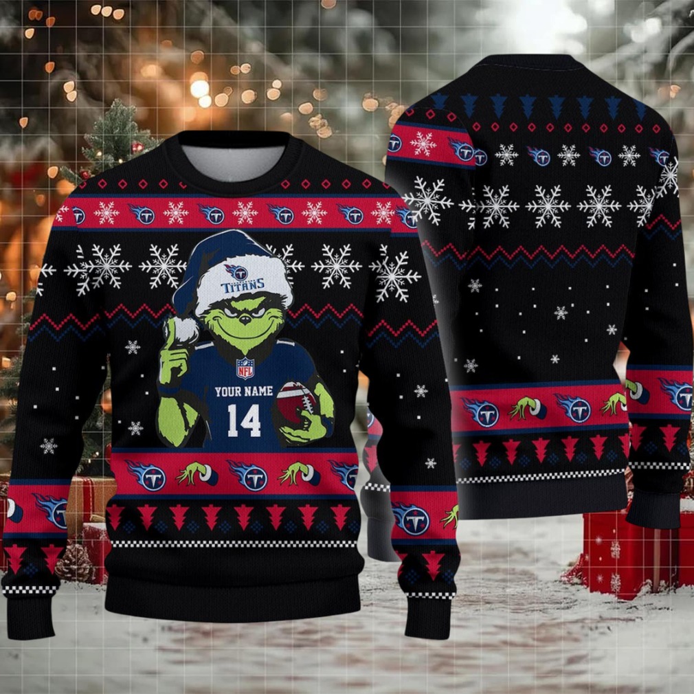 Tennessee Titans Custom Christmas Ugly Sweater Tennessee Titans Custom Christmas Ugly Sweater