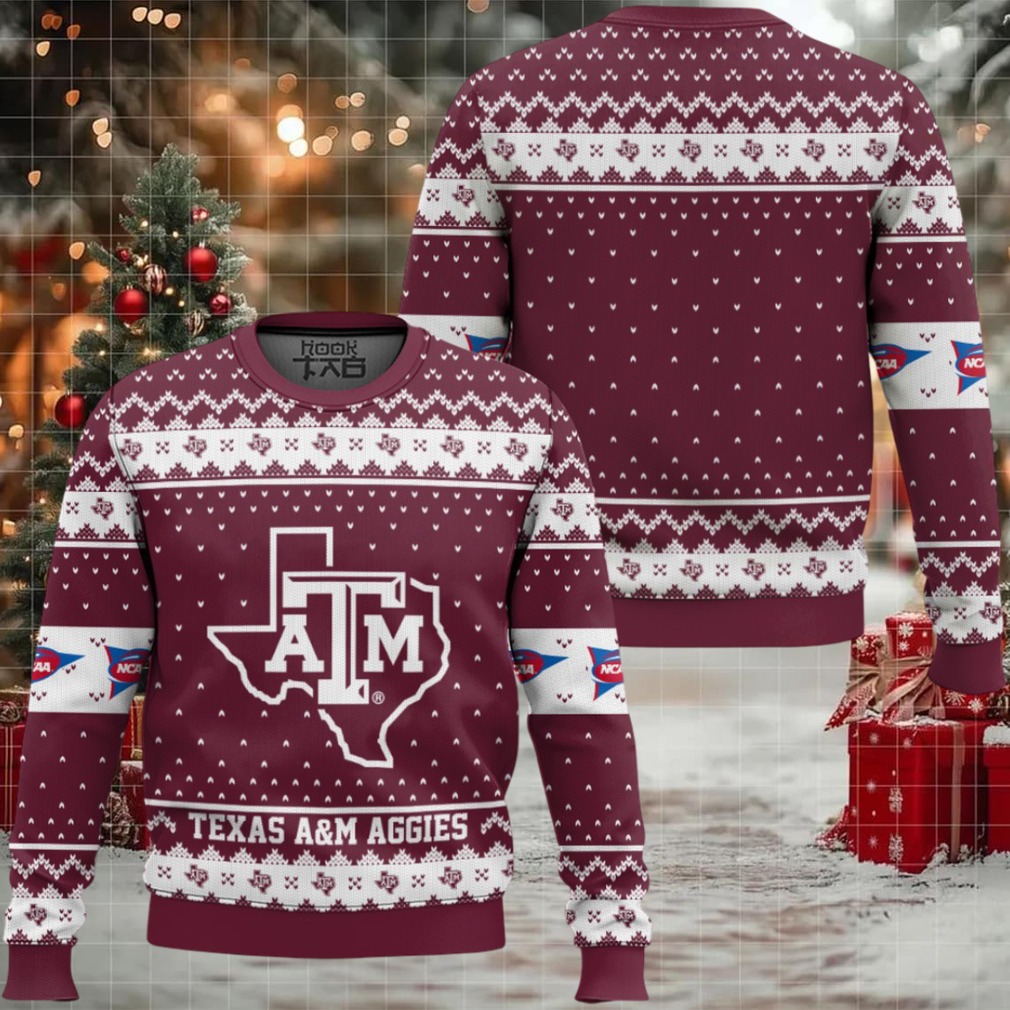 Texas A&M Aggies – Custom Name And Number Ugly Christmas Sweater Texas A&M Aggies – Custom Name And Number Ugly Christmas Sweater
