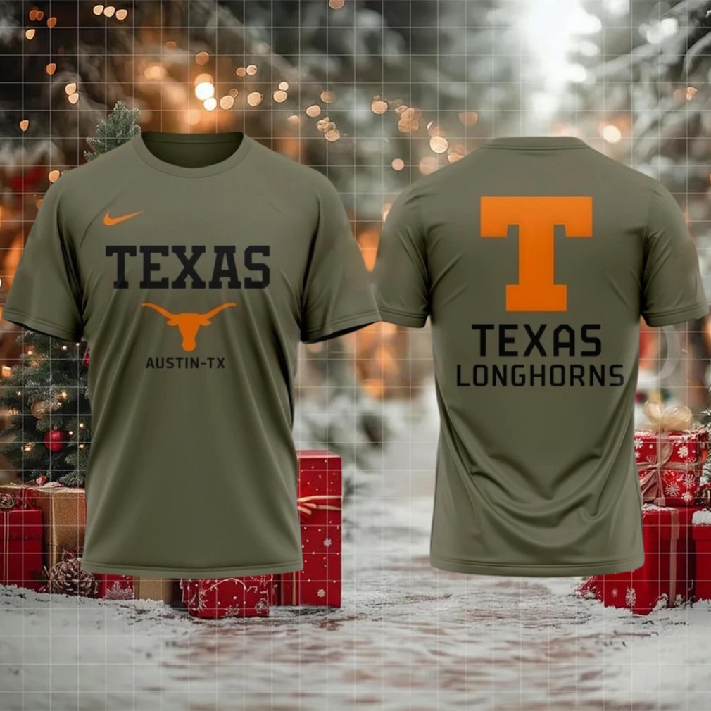 Texas Longhorns 2025 Military Appreciation Logo Two Sided Hoodie Shirt Texas Longhorns 2025 Military Appreciation Logo Two Sided Hoodie Shirt