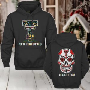 Texas Tech Red Raiders Dia De Los Muertos T Shirt College Football Fan Tee