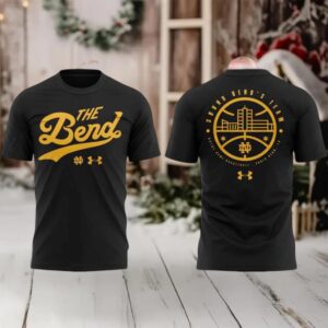 The Bend Replica Notre Dame Sound Bend’s Team 2 sided t shirt