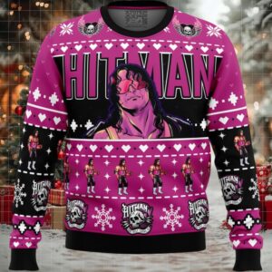 The Hitman Bret Hart Wrestler Ugly Christmas Sweater