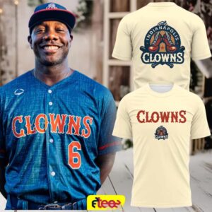 The Indianapolis Clowns 2 sided t shirt
