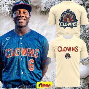 The Indianapolis Clowns 2 sided t shirt