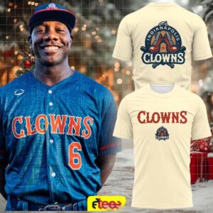 The Indianapolis Clowns 2 sided t shirt