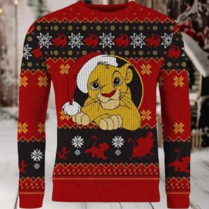 The Lion King Simba Ugly Sweater, The Lion King Christmas Sweater, Simba Christmas Gift, The Lion King Shirt