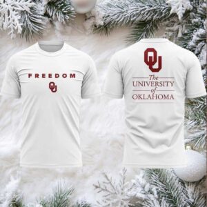 The University Of Oklahoma Freedom 2025 New Two Sided Shirt