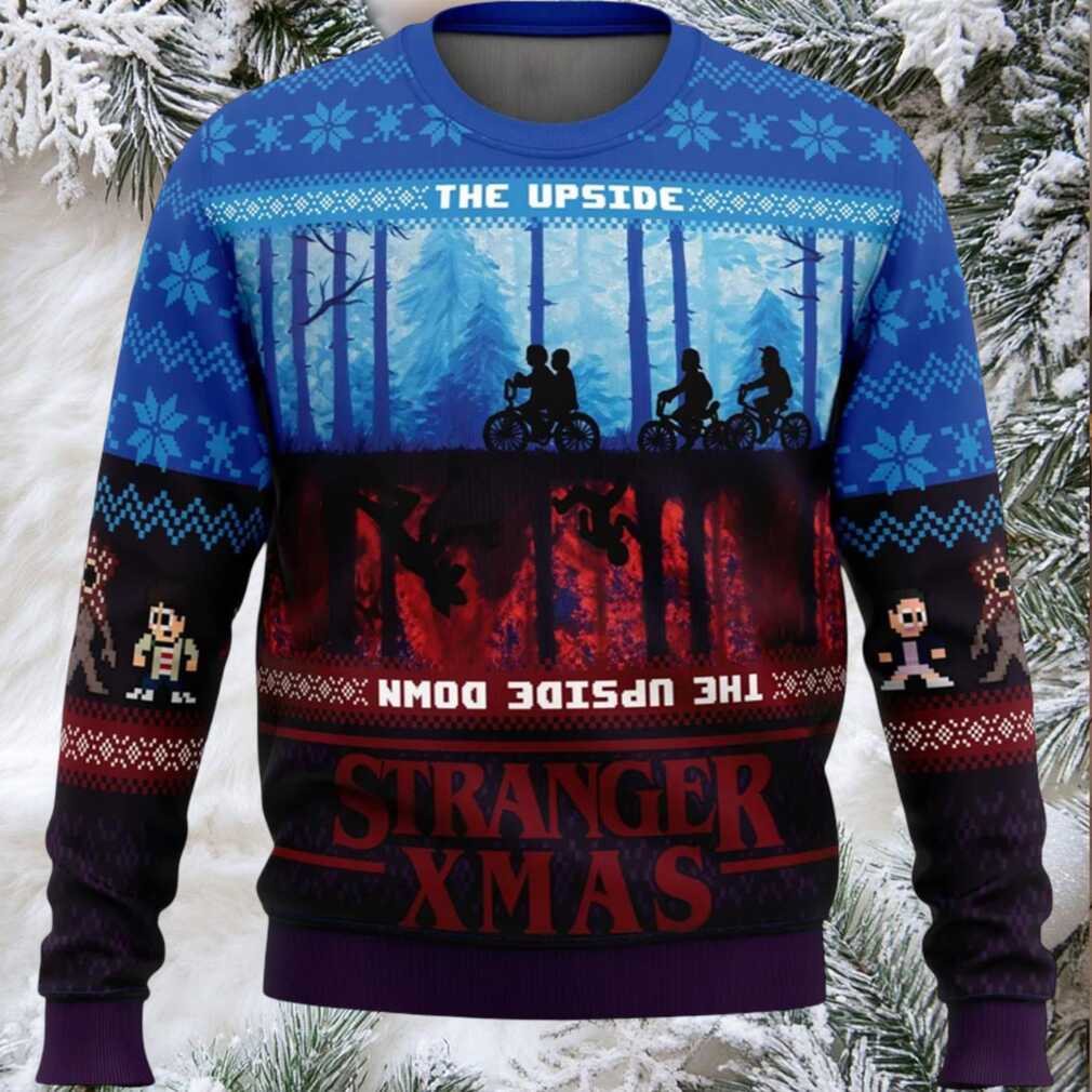 The Upside Down Stranger Xmas Ugly Christmas Sweater The Upside Down Stranger Xmas Ugly Christmas Sweater