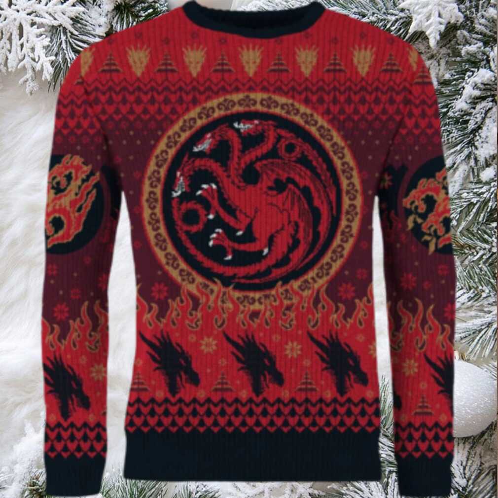 Three Wise Dragons Targaryen Ugly Christmas Sweater