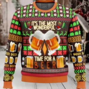 Time for a Beer Ugly Christmas Sweater