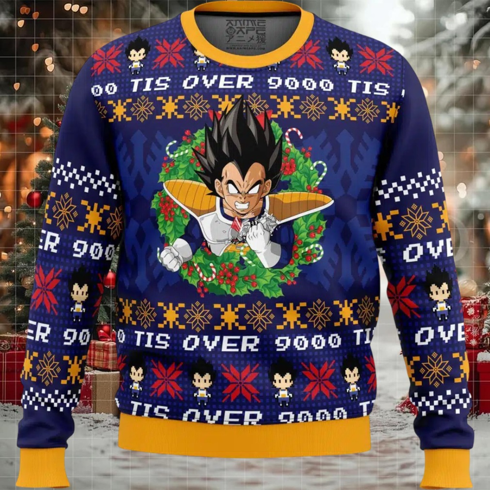 Tis Over 9000 Dragon Ball Z Ugly Christmas Sweater