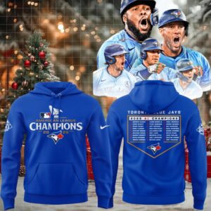 Toronto Blue Jays 2025 American League Champions Blue Hoodie