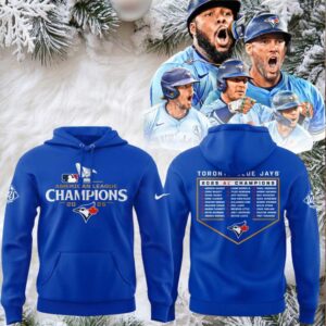 Toronto Blue Jays 2025 American League Champions Blue Hoodie