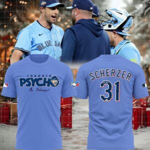 Toronto Blue Jays 2025 Max Scherzer Toronto Psycho Forever Signature 3D T Shirt