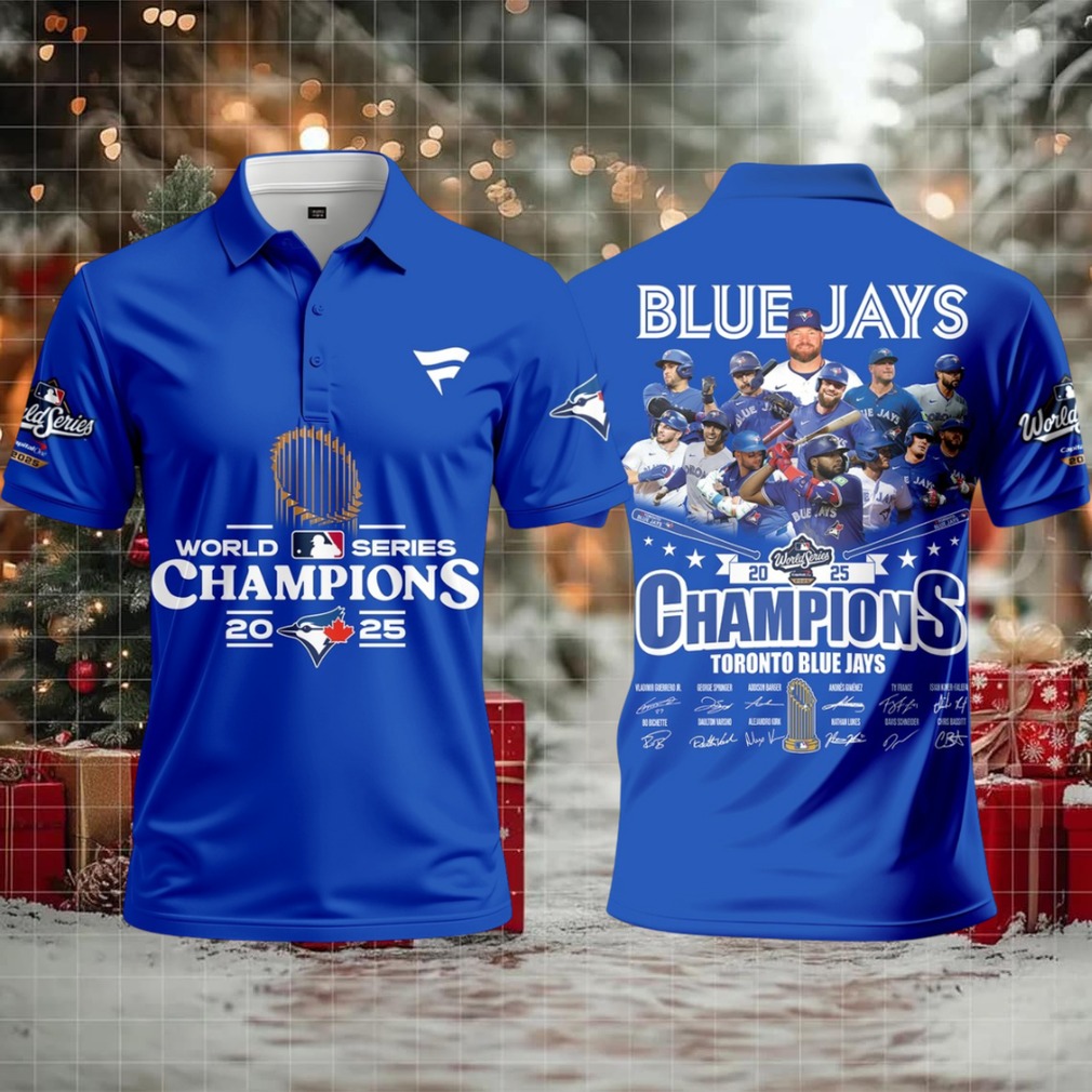 Toronto Blue Jays World Series Champions 2025 Signature Polo Shirt