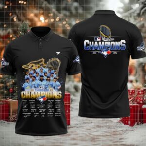 Toronto Blue Jays World Series Champions 2025 Signature Want It All Polo Shirt – Black