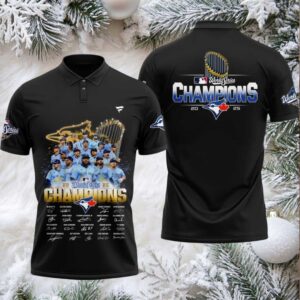 Toronto Blue Jays World Series Champions 2025 Signature Want It All Polo Shirt – Black