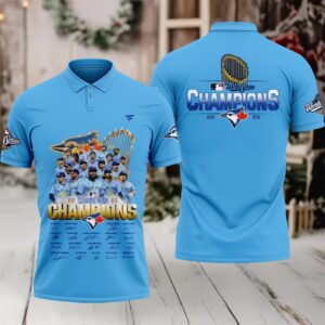 Toronto Blue Jays World Series Champions 2025 Signature Want It All Polo Shirt – Blue