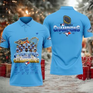 Toronto Blue Jays World Series Champions 2025 Signature Want It All Polo Shirt – Blue