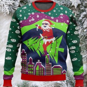 Tripping Santa Ugly Christmas Sweater