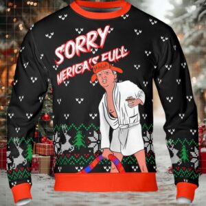 Trump Sorry Merica’s Full Ugly Christmas Sweater Trump Sorry Merica’s Full Ugly Christmas Sweater