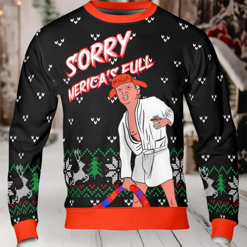 Trump Sorry Merica’s Full Ugly Christmas Sweater Trump Sorry Merica’s Full Ugly Christmas Sweater