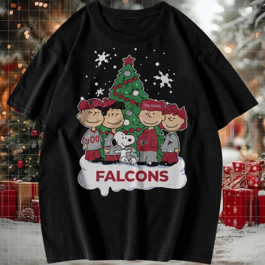 Peanuts Snoopy and Friends Atlanta Falcons Christmas T Shirt