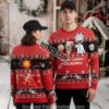 Rick And Morty Happy Human Holiday Ugly Christmas Sweater Red Best