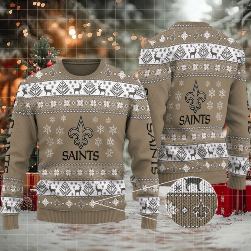 Ugly Christmas Sweater New Orleans Saints, Go Saints! Ugly Christmas Sweater New Orleans Saints, Go Saints!