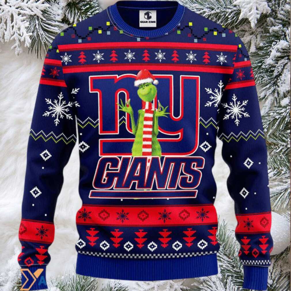 Ugly Christmas Sweater New York Giants, Grinch Ugly Christmas Sweater New York Giants, Grinch