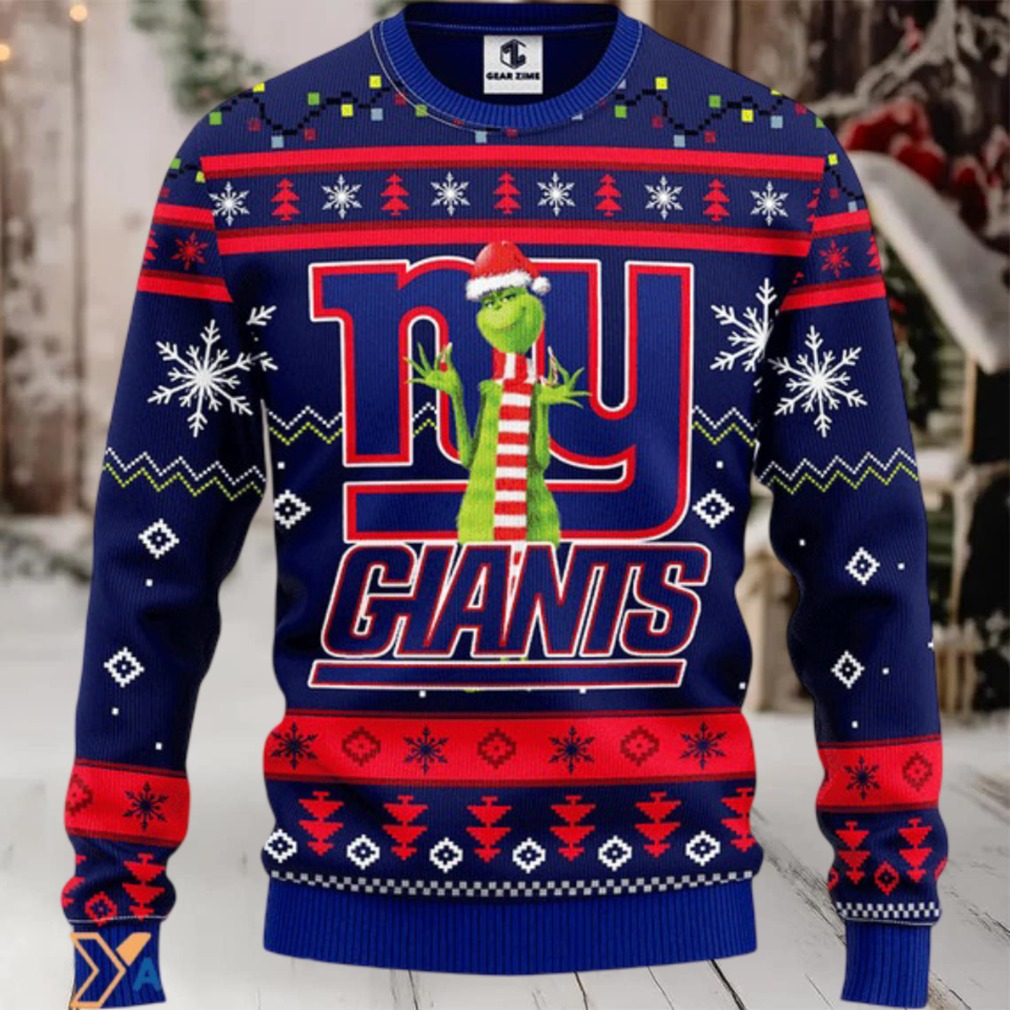 Ugly Christmas Sweater New York Giants, Grinch Ugly Christmas Sweater New York Giants, Grinch