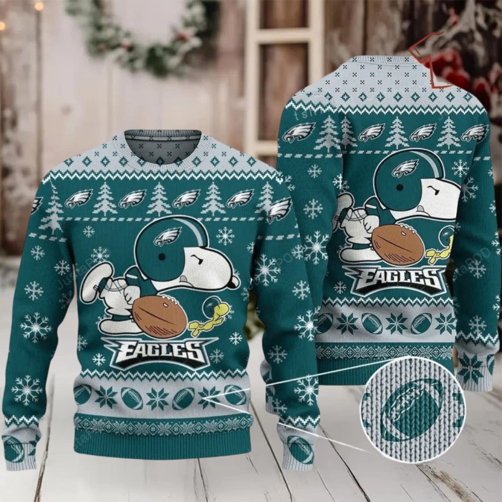 Ugly Christmas Sweater Philadelphia Eagles, Graphic Dog Grey Green Ugly Christmas Sweater Philadelphia Eagles, Graphic Dog Grey Green