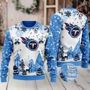 Ugly Christmas Sweater Tennessee Titans, Titan Up!