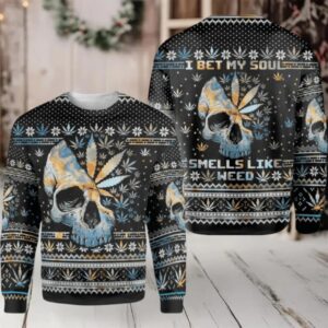 Ugly Sweater Skull Weed Ugly Christmas Sweater Ugly Sweater Skull Weed Ugly Christmas Sweater