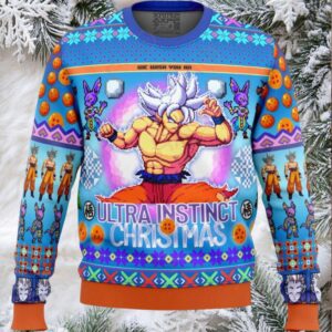 Ultra Instinct Christmas Sweater – Anime Inspired Holiday Gift By Haotees Ultra Instinct Christmas Sweater – Anime Inspired Holiday Gift By Haotees
