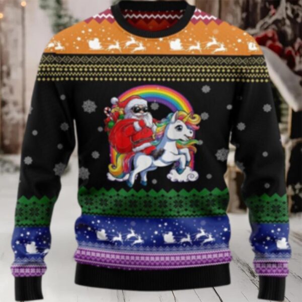 Unicorn Lgbt Ugly Christmas Sweater