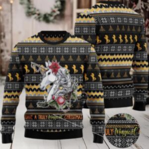 Unicorn Truly Magical Christmas Ugly Christmas Sweater