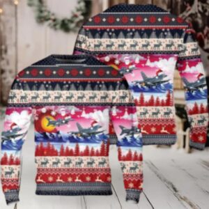 Us Air Force Colorado Air National Guard 140Th Wing F 16 Falcon Christmas Sweater 3D