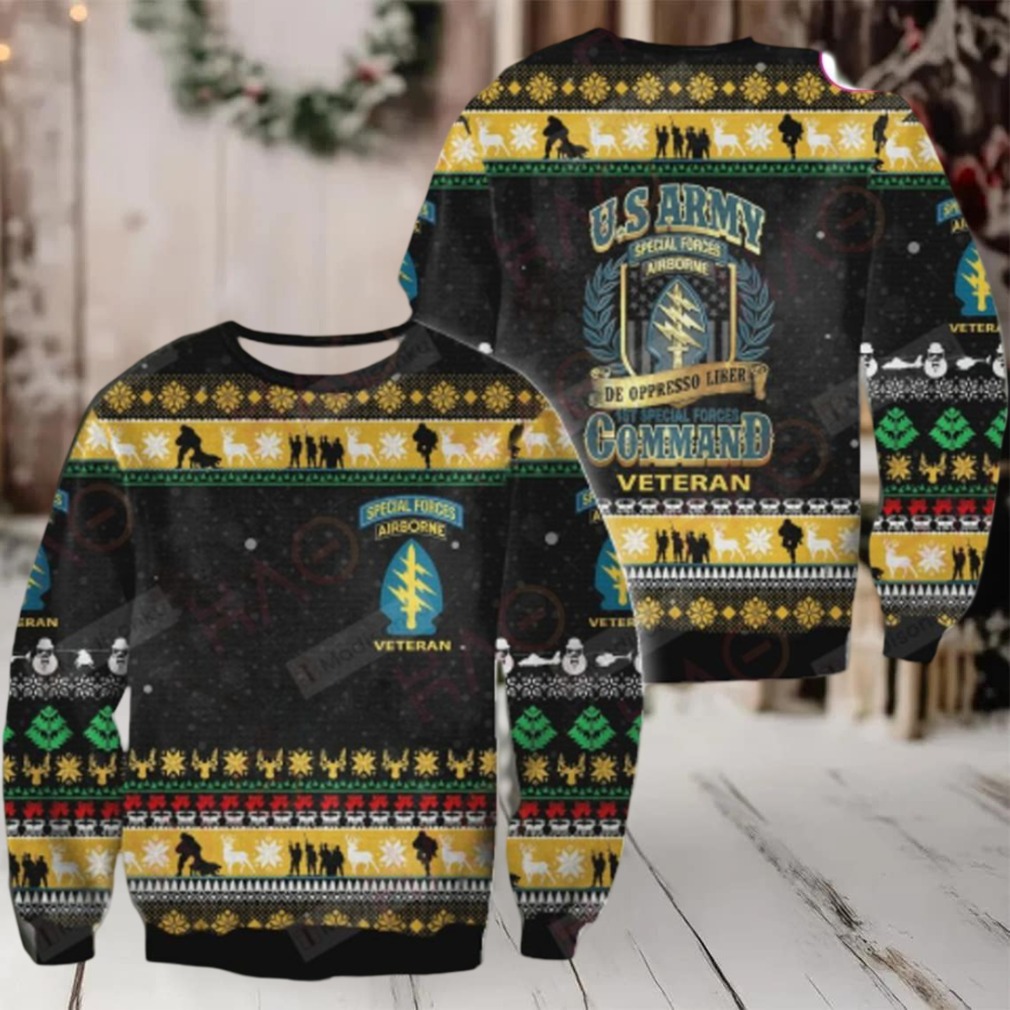 Us Army Veteran Ugly Christmas Sweater – Special Forces Airborne Holiday Apparel Us Army Veteran Ugly Christmas Sweater – Special Forces Airborne Holiday Apparel