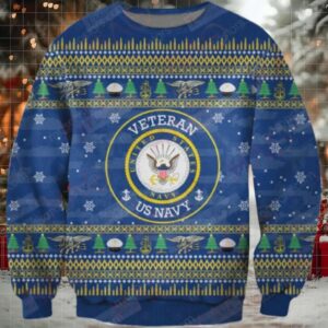 Us Navy Veteran Christmas Sweater – Cozy Festive Holiday Gift For Proud Vets
