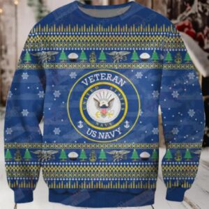 Us Navy Veteran Christmas Sweater – Cozy Festive Holiday Gift For Proud Vets